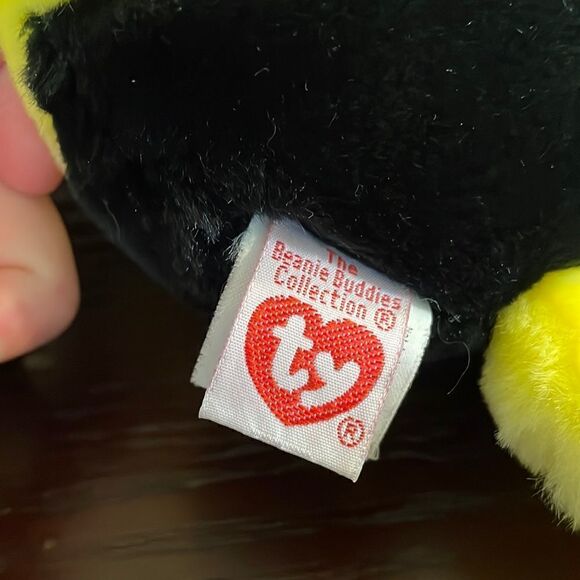 Bubbles The Black and Yellow Fish Ty Original Beanie Buddies Collection w tush.. - Picture 6 of 7